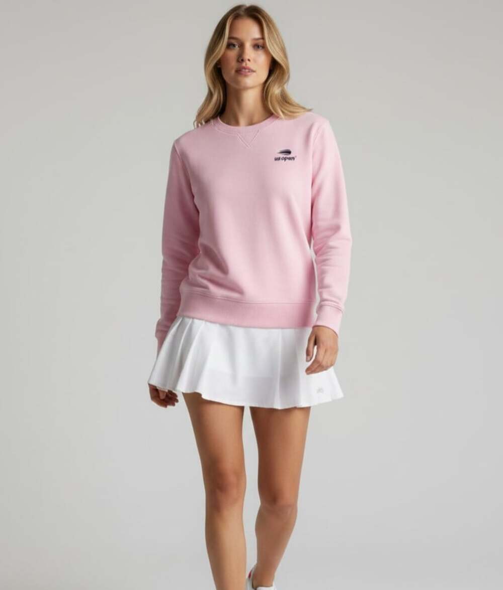 Peter Millar US Open Tennis Pullover Sweatshirt Pink UPF 50+ Womens Size XL